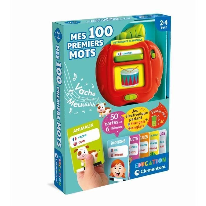 CLEMENTONI - Mis primeras 100 palabras Bilingüe - Juguetes educativos - 2 modos de juego: Quiz y descubrimiento - Sonidos y canciones infantiles 4