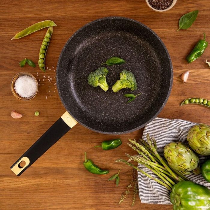 Set de Sartenes Cecotec Polka Experience 20-24-28 Bucket Set Vulcano Amarillo Aluminio 3 Piezas 2