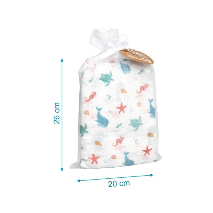 Muselina Con Estampado Marino 120x120 cm