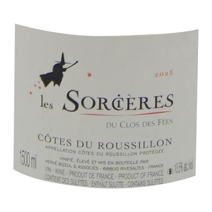 Magnum Domaine du Clos des Fées Cuvée Les Sorcieres 2023 Côtes du Roussillon - Vino tinto de Languedoc-Rosellón 1