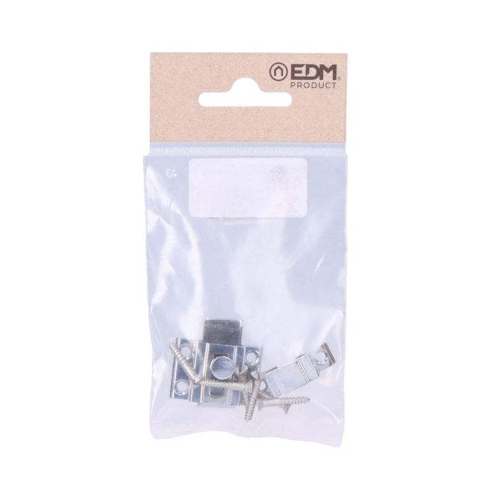 Edm Pasador de latón niquelado 30mm - Cerrojo / pestillo, Cromado, 20 + 10 mm 1 Edm Pasador de latón niquelado 30mm - Cerrojo / pestillo, Cromado, 20 + 10 mm 1