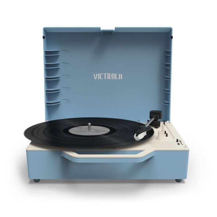 Tocadiscos Victrola Re-Spin Azul 4