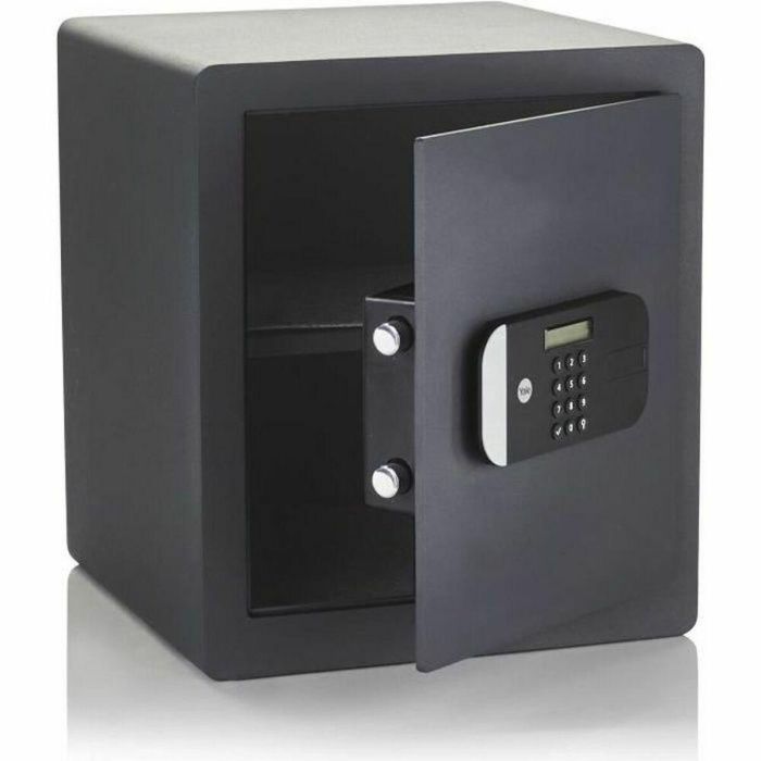 YALE Caja fuerte alta seguridad blindada acero con cerradura electrónica, certificación SKG, 35.5 L, H.40 x W.35 x D.34 cm