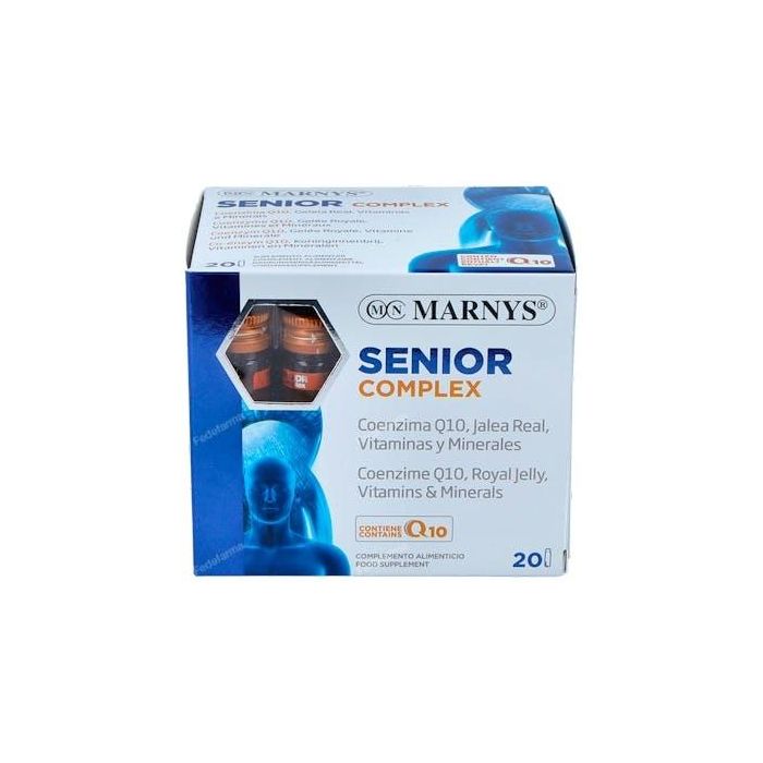 MARNYS Senior Complex Coenzima Q10 para Madurez y Senectud, Suplemento Nutricional, 20 Viales