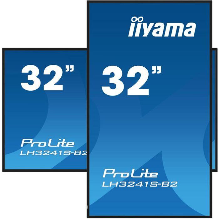 iiyama 32" 1920x1080, IPS panel, 1% Haze, Landscape and Portrait mode, Speakers 2x 10W , VGA, 3x HDMI, 350cd/m² 3 iiyama 32" 1920x1080, IPS panel, 1% Haze, Landscape and Portrait mode, Speakers 2x 10W , VGA, 3x HDMI, 350cd/m² 3