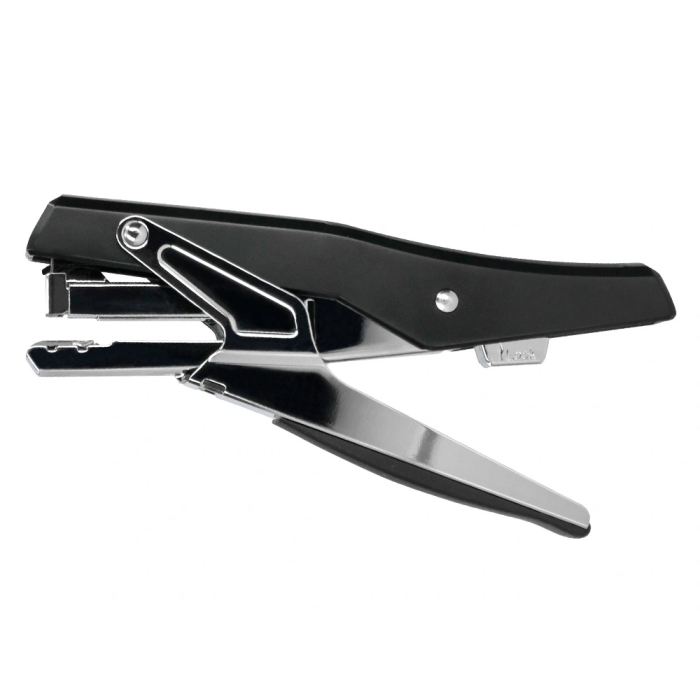 Q-connect Grapadora Tenaza kf14867 Metalizada Negra Tacto Suave Capacidad 25 Hojas Usa Grapas 24/6 y 26/6 1