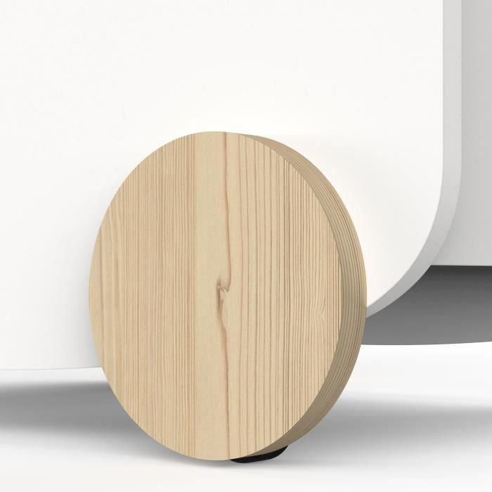 Demeyere DEM3397701638296 Carro de Almacenamiento con Ruedas FIRMIANA Estilo Escandinavo, Blanco Mate / Roble Kronberg, 49,8 x 35 x 52,5 cm 2 Demeyere DEM3397701638296 Carro de Almacenamiento con Ruedas FIRMIANA Estilo Escandinavo, Blanco Mate / Roble Kronberg, 49,8 x 35 x 52,5 cm 2