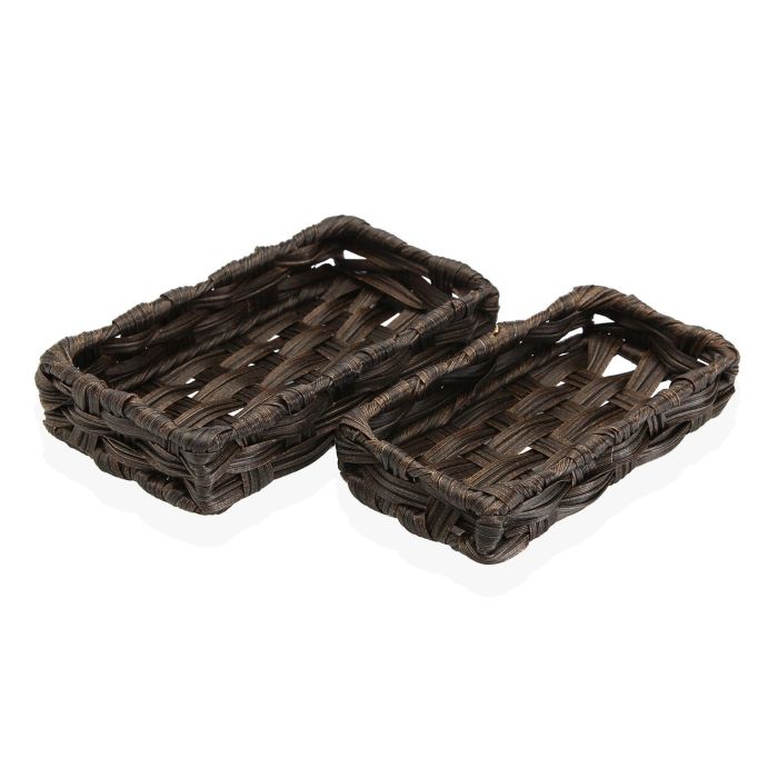 Set 2 Cestas Marron Oscuro Versa 11X4CM (3 Unidades) Set 2 Cestas Marron Oscuro Versa 11X4CM (3 Unidades)