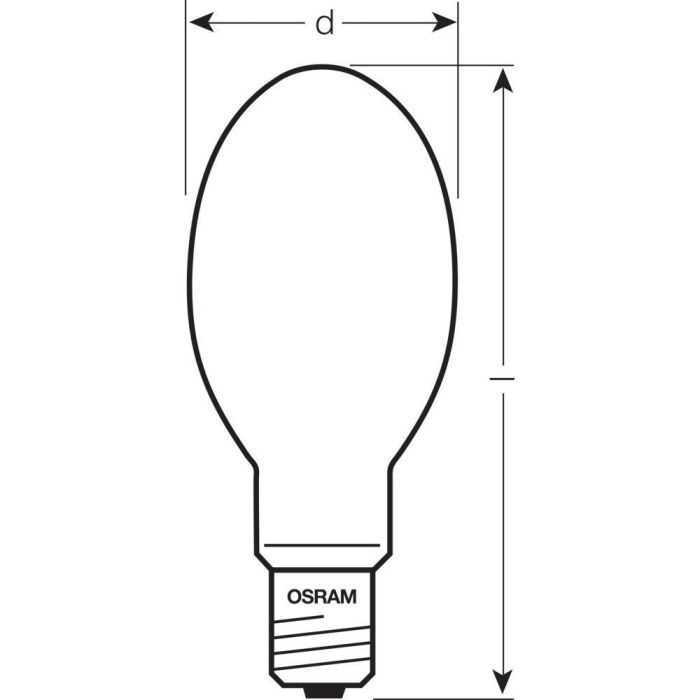 [LVE-4050300024394] Bombilla Vapor de Sodio Ledvance/Osram E40 400W 56500Lm 2000K   Regulable 1