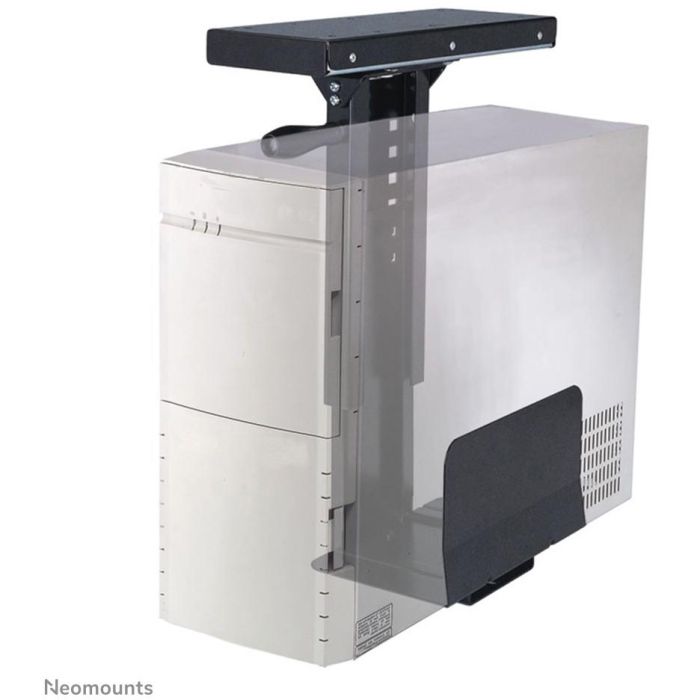 Neomounts CPU-D250BLACK Soporte CPU Bajo Escritorio Giratorio 180°, Universal, 30 kg, H:39-54cm, W:13-23cm, Negro