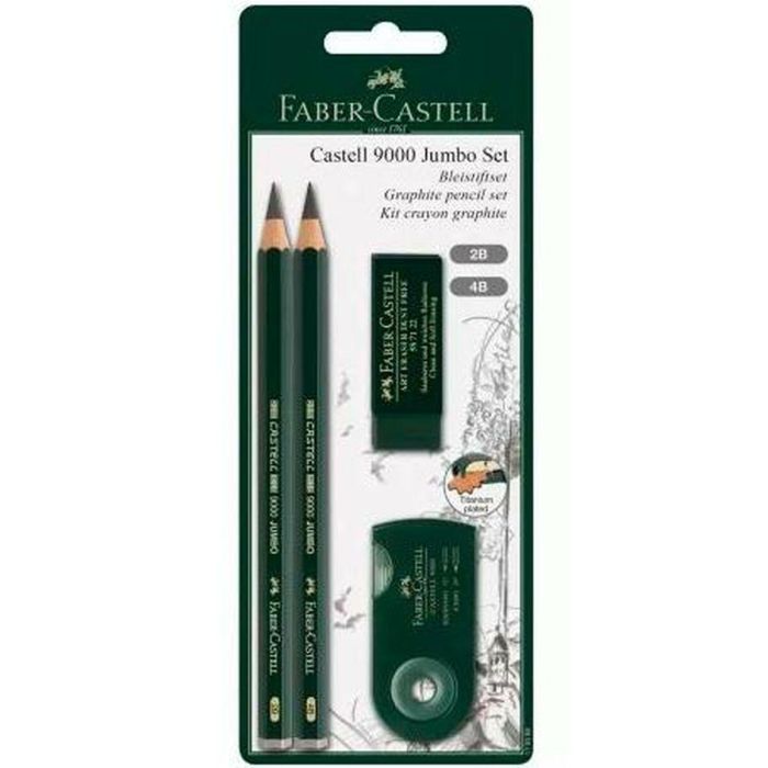 Set de Lápices Faber-Castell Negro (5 Unidades) 1 Set de Lápices Faber-Castell Negro (5 Unidades) 1