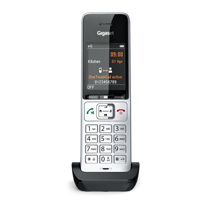 Gigaset COMFORT 500HX Teléfono DECT/analógico Terminal con conexión por cable Altavoz Negro Plata 12
