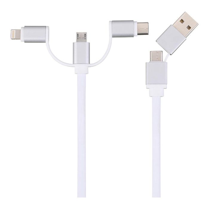 NK Nk-usb61-dis Cable Cargador 6 en 1, 1 m, Colores Surtidos, Carga Rápida 6