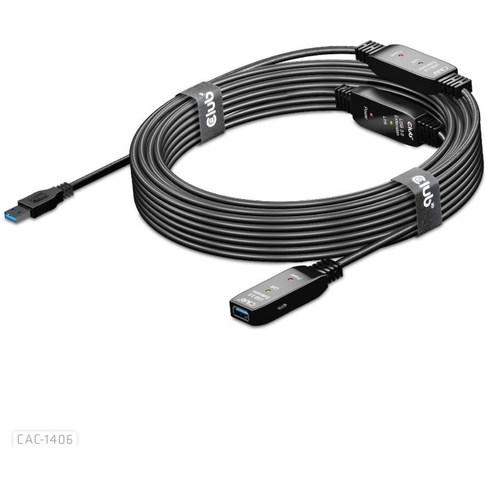 Club3D USB 3.2 Cable de Extensión Activo 15m 5 Gbps Macho/Hembra 1