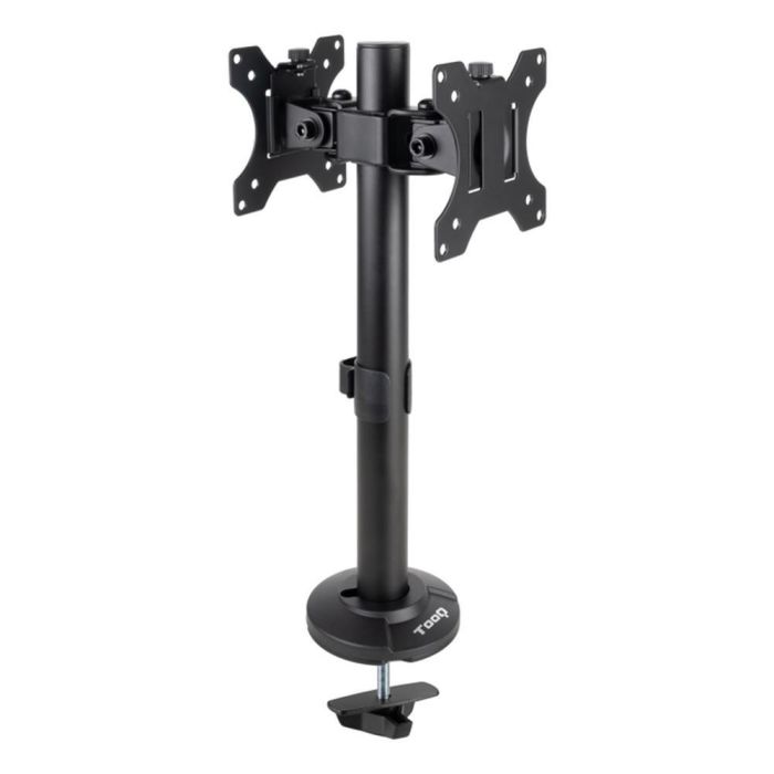 TOOQ SOPORTE MESA 2 PANTALLAS GIRA INCLI 17-32 NEGRO