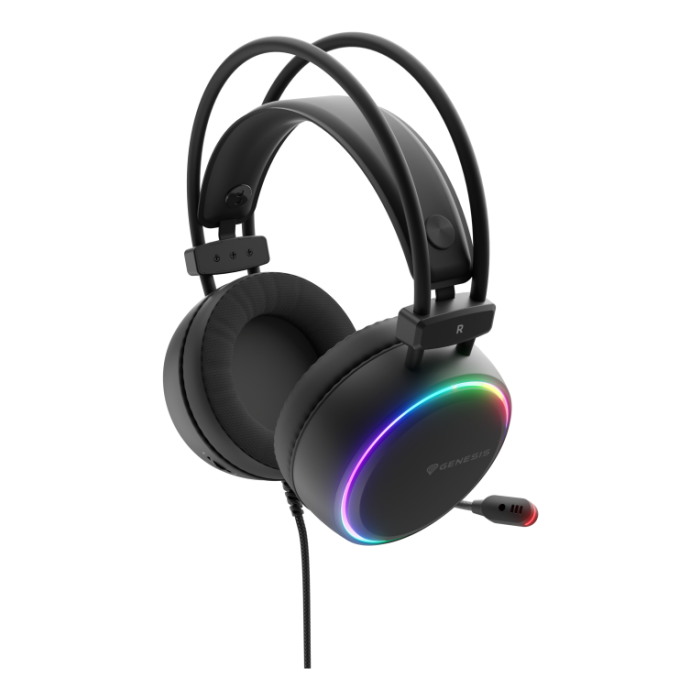 GENESIS NSG-2307 Neon 613 G2 Auriculares Gaming Diadema Alámbricos con Micrófono, Retroiluminación RGB, USB-A, 50mm, Negro GENESIS NSG-2307 Neon 613 G2 Auriculares Gaming Diadema Alámbricos con Micrófono, Retroiluminación RGB, USB-A, 50mm, Negro