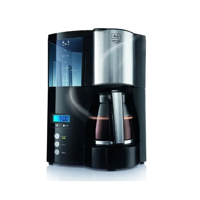 Melitta 100801 Optima Timer Cafetera con Filtro Programable - Negro - 8-12 Tazas, Programable, Descalcificación Automática, 850W 2