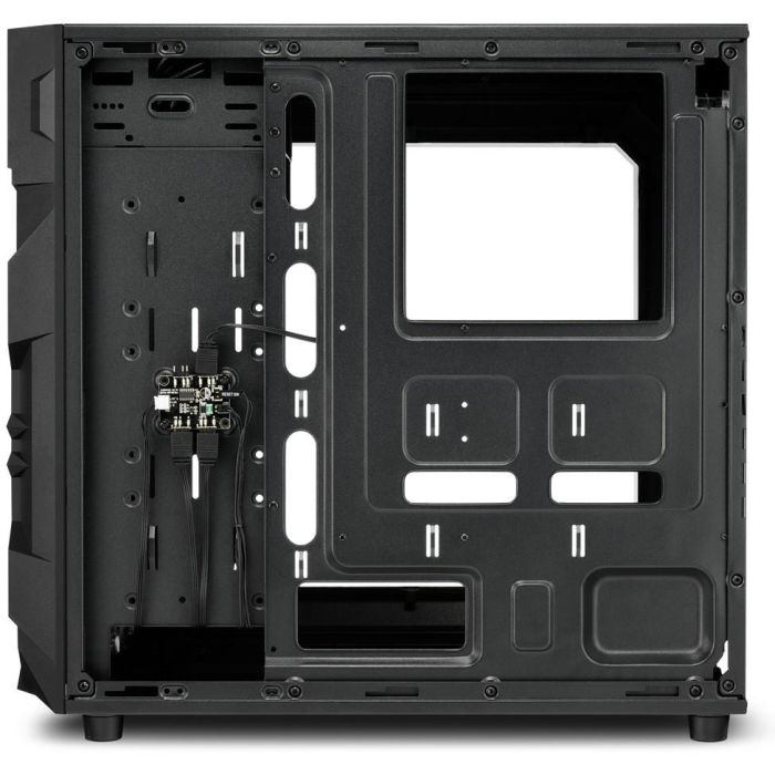 Sharkoon VG7-W RGB Caja de PC Midi Tower ATX Negro con Iluminación RGB para Placas Base ATX, Micro ATX, Mini-ATX 4