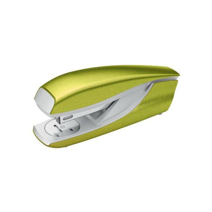 Petrus mod 635 Grapadora verde metalizada de metal para oficina, capacidad 30 hojas, grapas 22/6, 24/6, 26/6