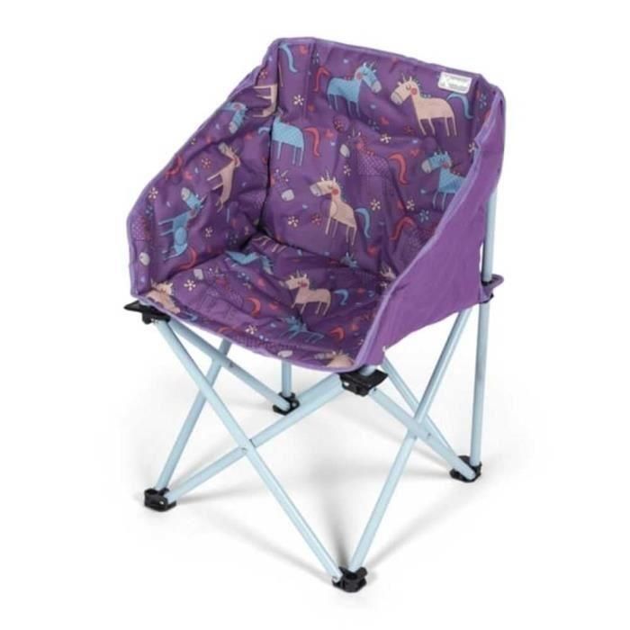 Sillón plegable - KAMPA - Mini Tub Chair Unicorns - Para niños - Morado 1