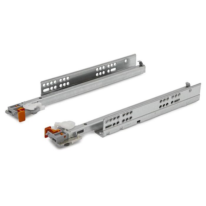 SALICE Futura PUSH Guía Cajón Invisible Extracción Parcial 300mm con Apertura sin Tiradores y Antivuelco