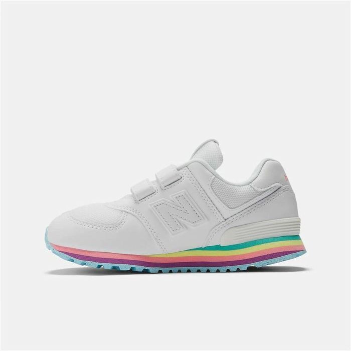 Zapatillas Deportivas Infantiles New Balance 574 Core Hook Loop Blanco 5 Zapatillas Deportivas Infantiles New Balance 574 Core Hook Loop Blanco 5