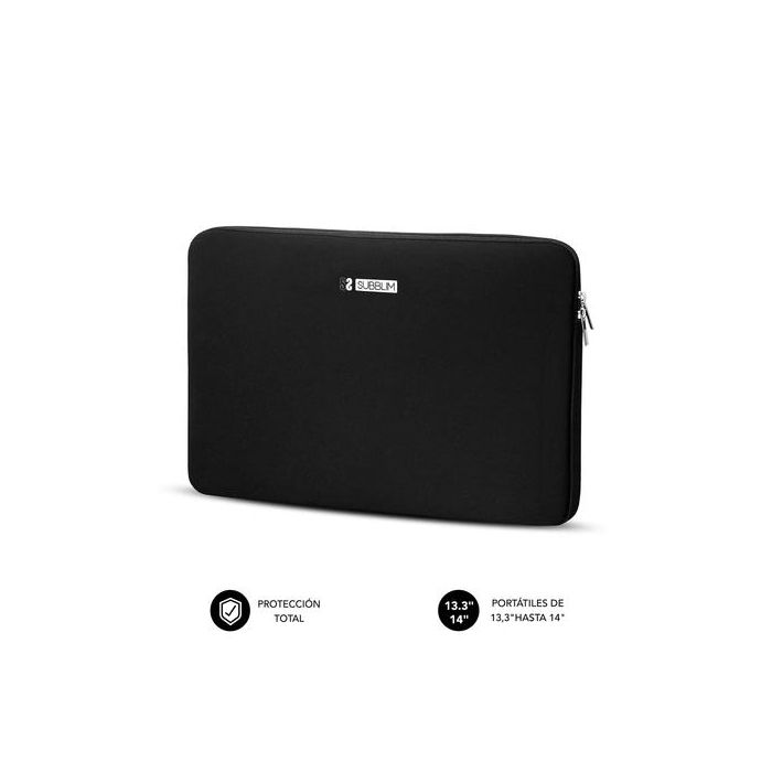 SUBBLIM Business Laptop Sleeve Neoprene V2 13,3-14" Negra 1