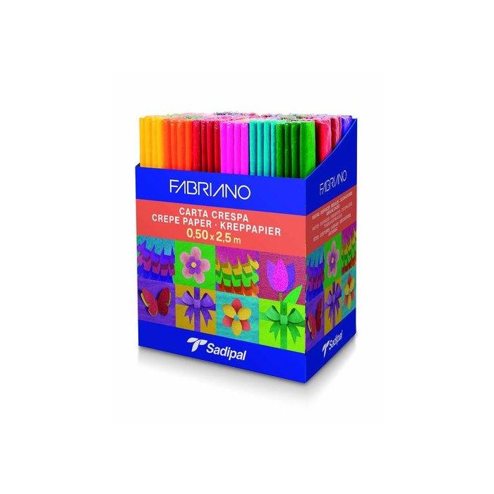 Papel Crepe (Pinocho) Sadipal 32G Surtido Expositor De 80 (5X16 Colores)