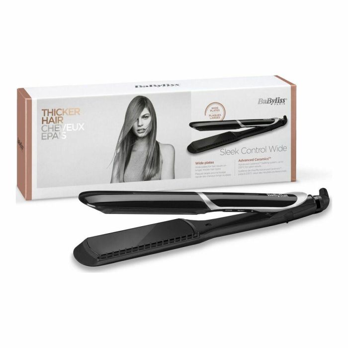 BaByliss ST397E Plancha de Pelo Ancha Sleek Control con Tecnología Iónica para un Alisado Eficiente y Sin Frizz 57 BaByliss ST397E Plancha de Pelo Ancha Sleek Control con Tecnología Iónica para un Alisado Eficiente y Sin Frizz 57
