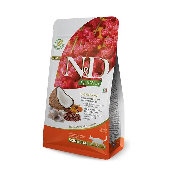 Farmina N&D Cat Quinoa Skin Coat Arenque 5 kg Farmina N&D Cat Quinoa Skin Coat Arenque 5 kg