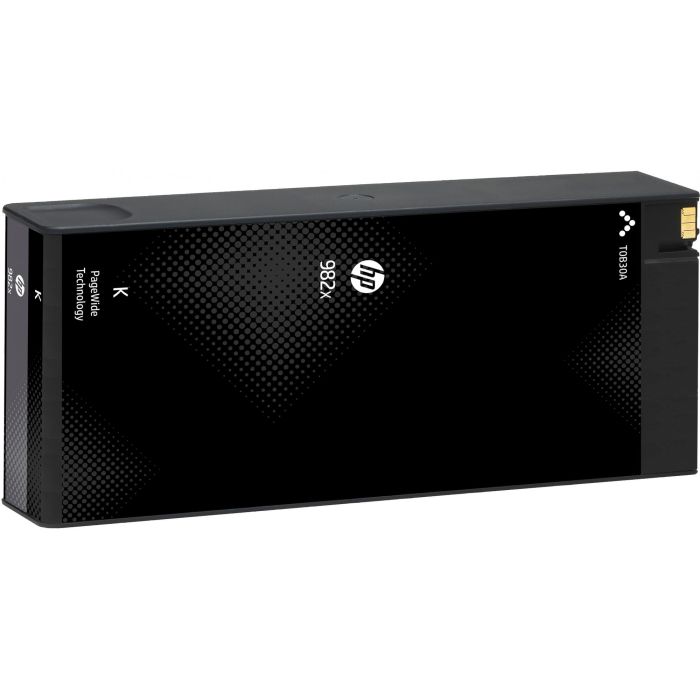 HP 982X T0B30A Cartucho PageWide Original Negro Alta Capacidad XL para Impresora, Tinta Pigmento, 20000 Páginas 1