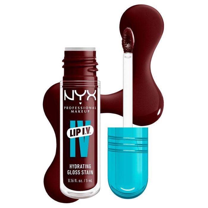 NYX PROFESSIONAL MAKEUP LIP I.V. Gloss Acabado Tinte #15-Water 'Bout Wine? Hidratante 5 ml