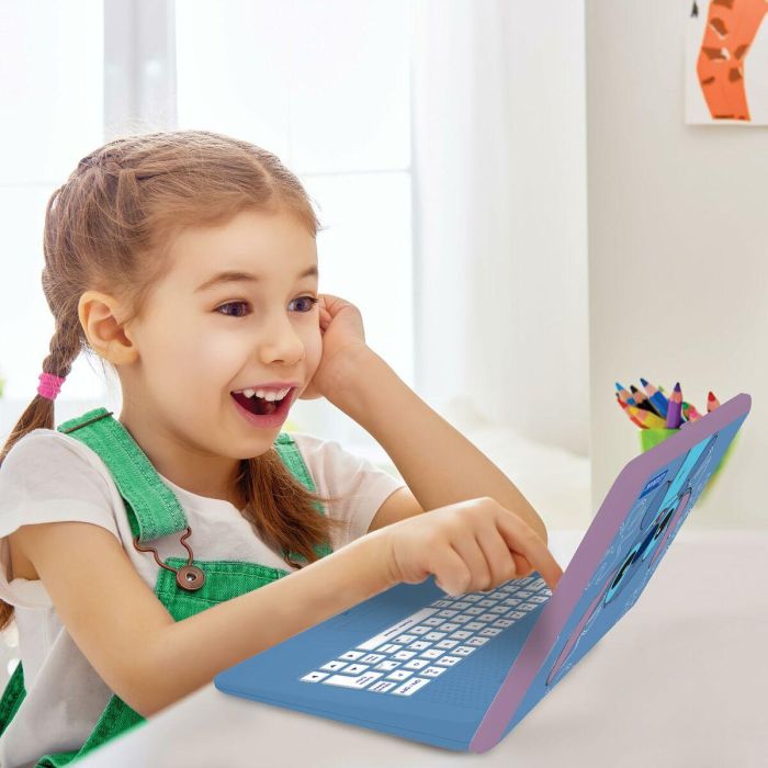 Lexibook AAAMW25468 Ordenador Educativo Stitch 170 Actividades Bilingüe EN/FR 7 Categorías Educativas 7