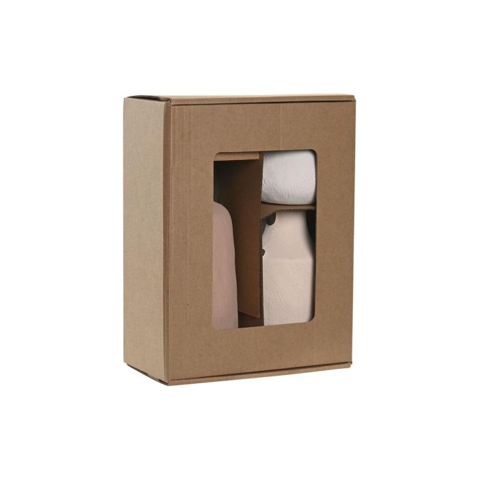 DKD Home Decor Jarrón Vaset Urban Multicolor Gres Set de 3 10 x 24 x 13 cm 3