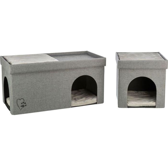 Cueva para gato Trixie Kimy Gris claro 76 x 72 x 37 cm 6
