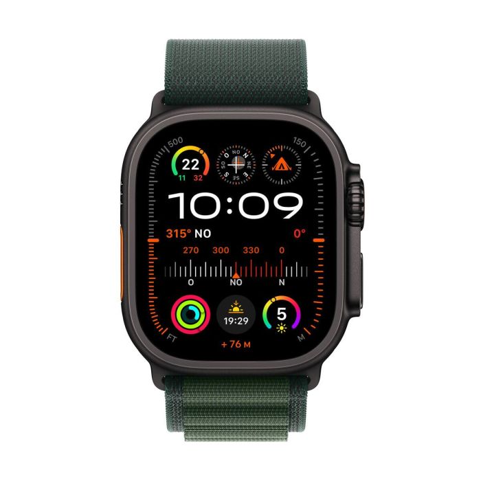 Apple Watch Ultra 2/ GPS/ Cellular/ 49mm/ Caja de Titanio Negro / Correa Loop Alpine Verde Oscuro Pequeña 1