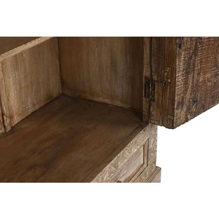 DKD Home Decor Armario de Teca Natural con 2 Puertas, 2 Cajones y 3 Estanterías, 51 x 216 x 122 cm 7 DKD Home Decor Armario de Teca Natural con 2 Puertas, 2 Cajones y 3 Estanterías, 51 x 216 x 122 cm 7