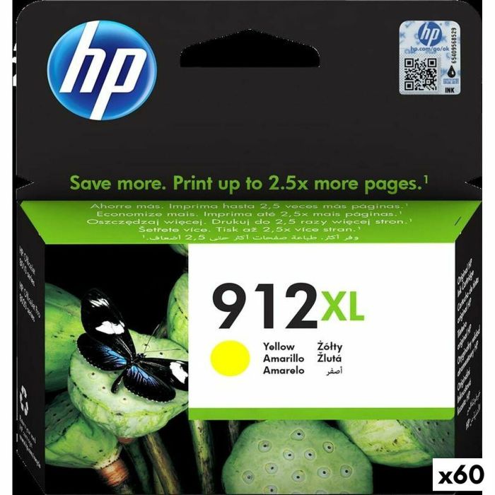 Cartucho de Tinta Original HP 912XL Amarillo (60 unidades) 0 Cartucho de Tinta Original HP 912XL Amarillo (60 unidades) 0