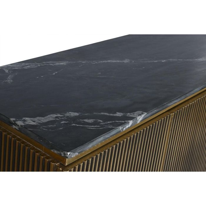 Buffet Moderno DKD Home Decor Negro Dorado 40 x 85 x 180 cm 5