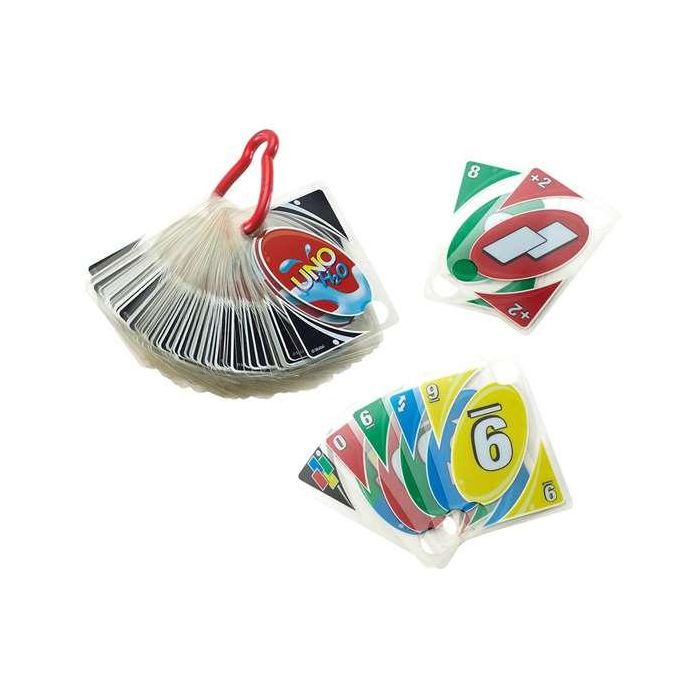 Mattel Juego Uno H2O To Go Baraja de Cartas Resistente al Agua para Niños y Adultos a Partir de 5 Años 7