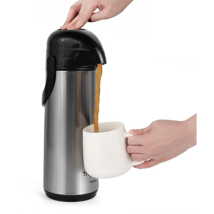 Termo de acero con dispensador 1L Thermosport (6 Unidades) 2 Termo de acero con dispensador 1L Thermosport (6 Unidades) 2