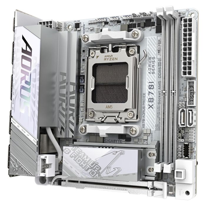 Gigabyte Placa Base GIGA X870I AORUS PRO ICE AMD X870 DDR5 Mini-ITX Wi-Fi 7