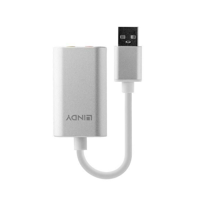Lindy Adaptador de Audio USB Tipo A para Auriculares y Micrófonos, Convertidor Compacto y Portátil, ideal para Ultrabooks/Tablets 1 Lindy Adaptador de Audio USB Tipo A para Auriculares y Micrófonos, Convertidor Compacto y Portátil, ideal para Ultrabooks/Tablets 1
