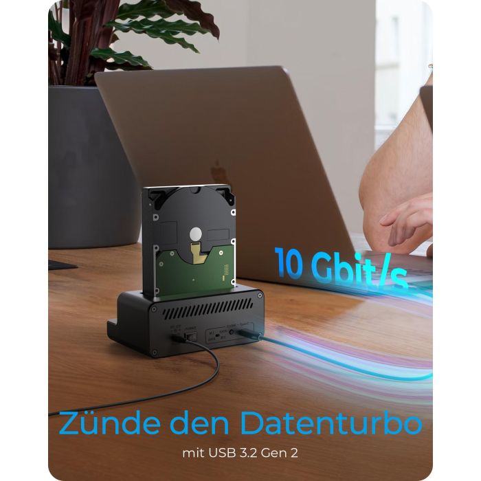 ICY BOX IB-2914MSCL-C31 Klon- und DockingStation für M.2 NVMe SSD und 3.5"/2.5" SATA HDD/SSD 5