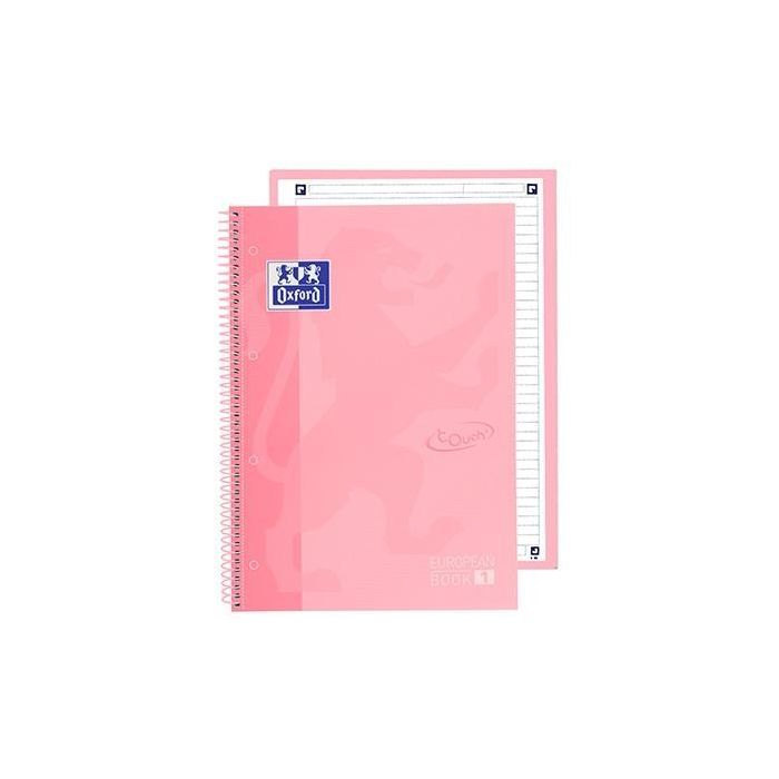 Oxford Cuaderno Touch Europeanbook 1 Write&Erase 80H A4+ 1 Línea Microperforado T-Extradura Pack 5 Ud Flamingo Pastel Oxford Cuaderno Touch Europeanbook 1 Write&Erase 80H A4+ 1 Línea Microperforado T-Extradura Pack 5 Ud Flamingo Pastel