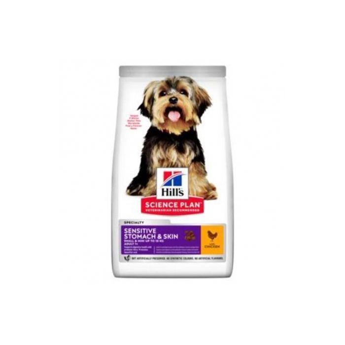 Hill's Pienso Seco para Perros con Estómago Sensible y Piel Delicada, Específico para Razas Pequeñas y Miniatura, 1,5 kg Hill's Pienso Seco para Perros con Estómago Sensible y Piel Delicada, Específico para Razas Pequeñas y Miniatura, 1,5 kg