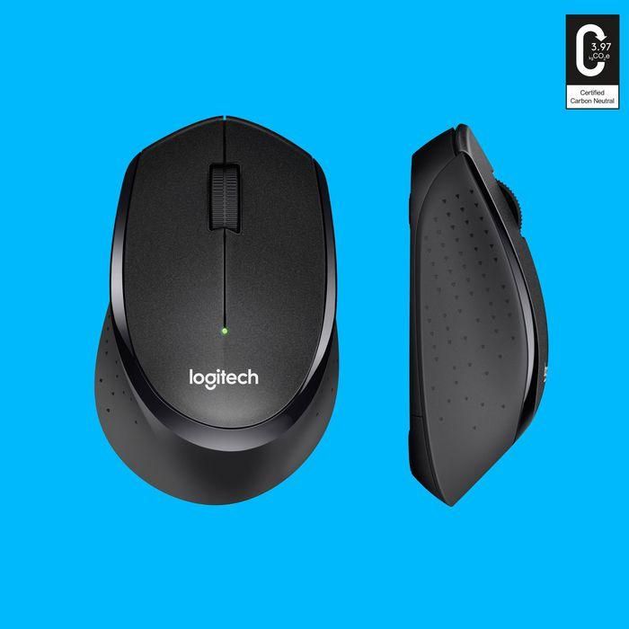Logitech M330 Silent Plus Ratón Óptico Inalámbrico Silencioso, 1000 dpi, USB 2.4GHz, Ergonómico, 24 Meses Batería, Negro 11