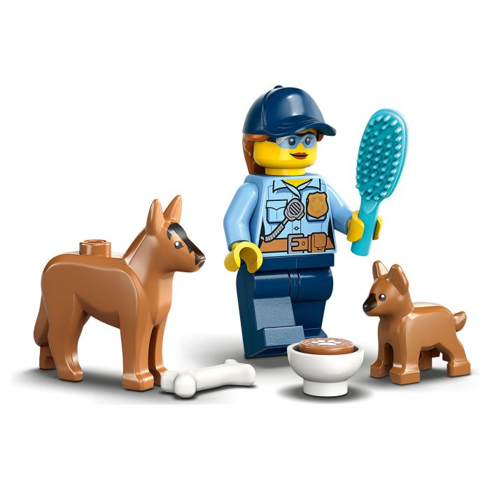 LEGO City Entrenamiento Móvil para Perros Policía, Juego Construcción 197 Piezas, Edad 5+