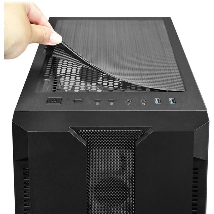 Caja Semitorre ATX/mATX Chieftec GS-01B-OP Blanco Negro 15