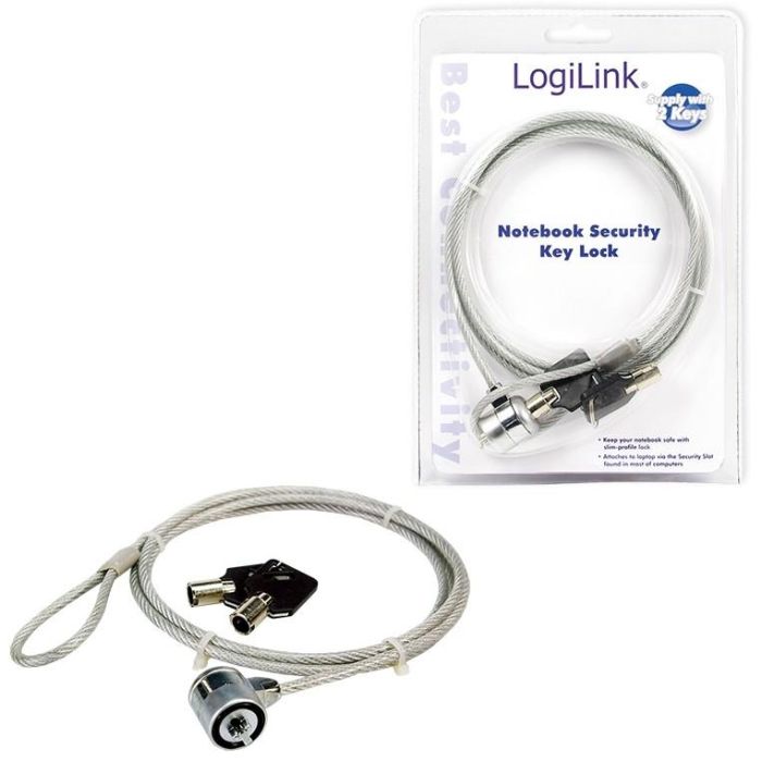 LogiLink Notebook Security Lock, 1.5mNotebook Security Lock, 1.5 m